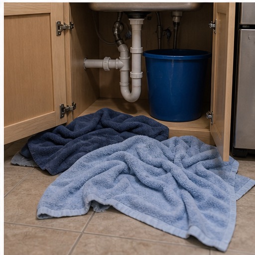 Sewer line repair context outside a home